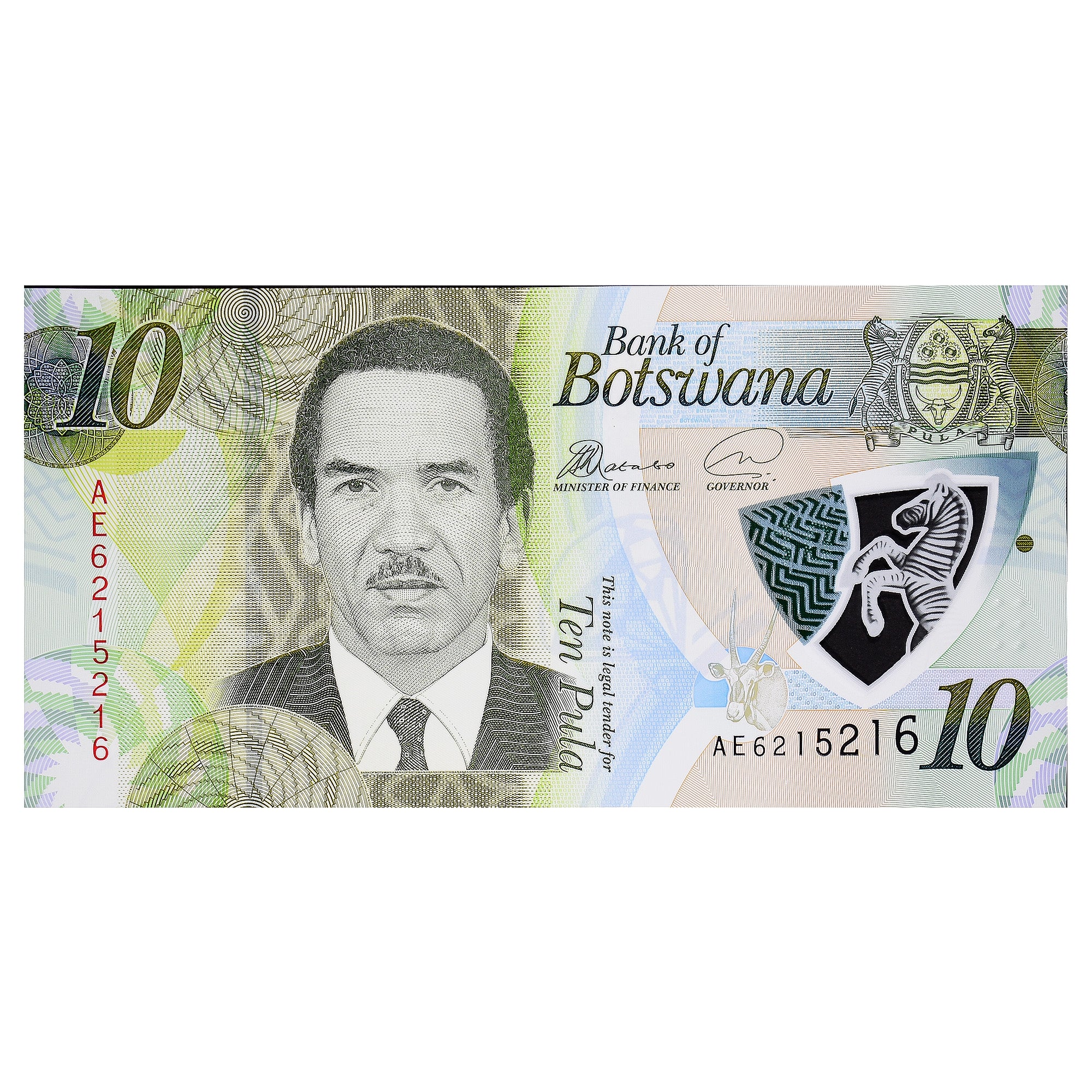 Billet, Botswana, 10 Pula, KM:30a, NEUF