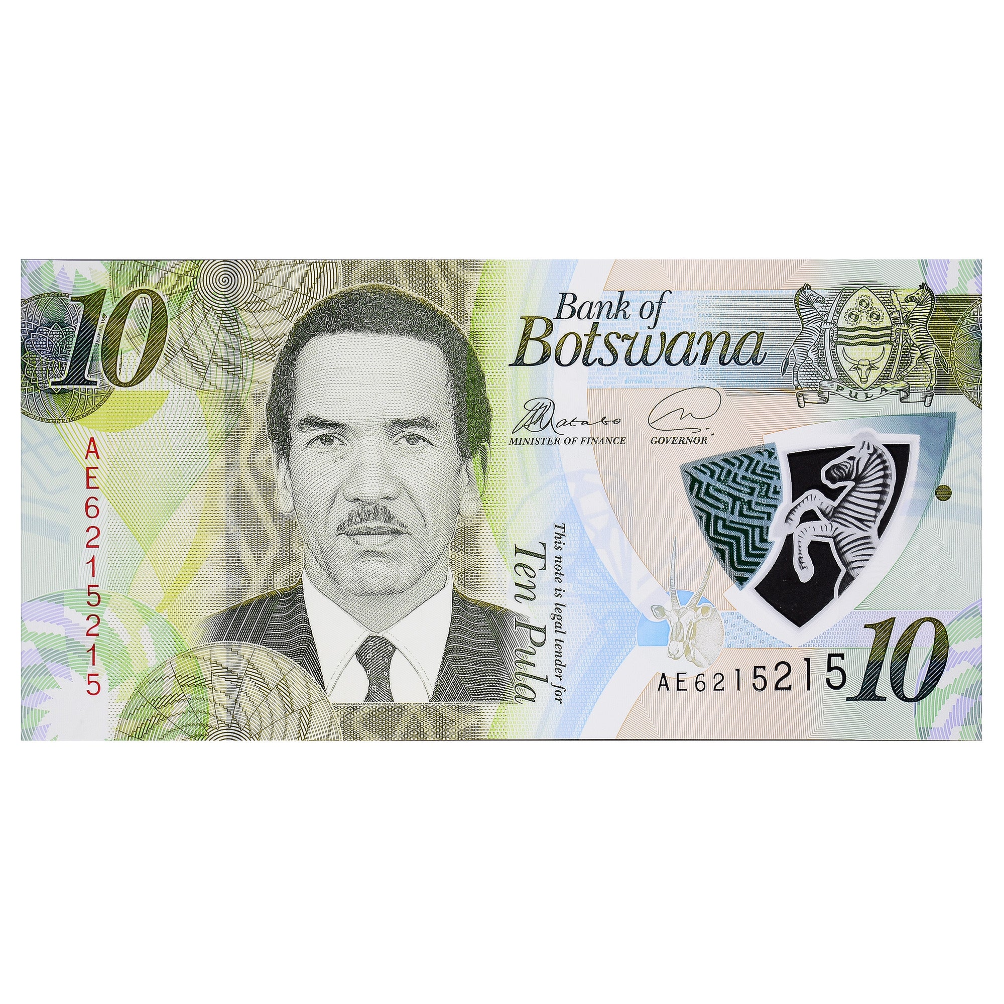 Banknote, Botswana, 10 Pula, KM:30a, UNC(65-70)