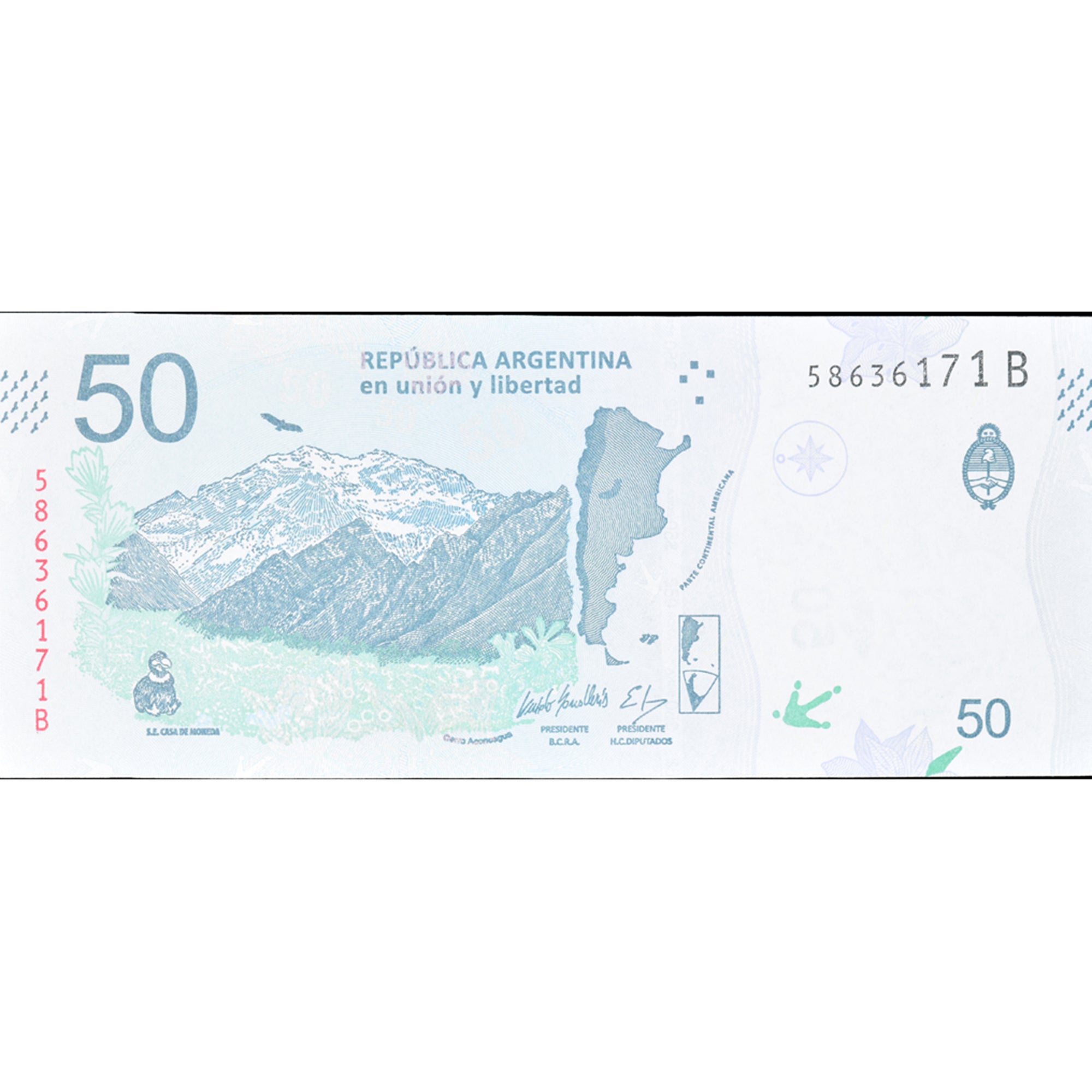 Banknote, Argentina, 50 Pesos, UNC(65-70)