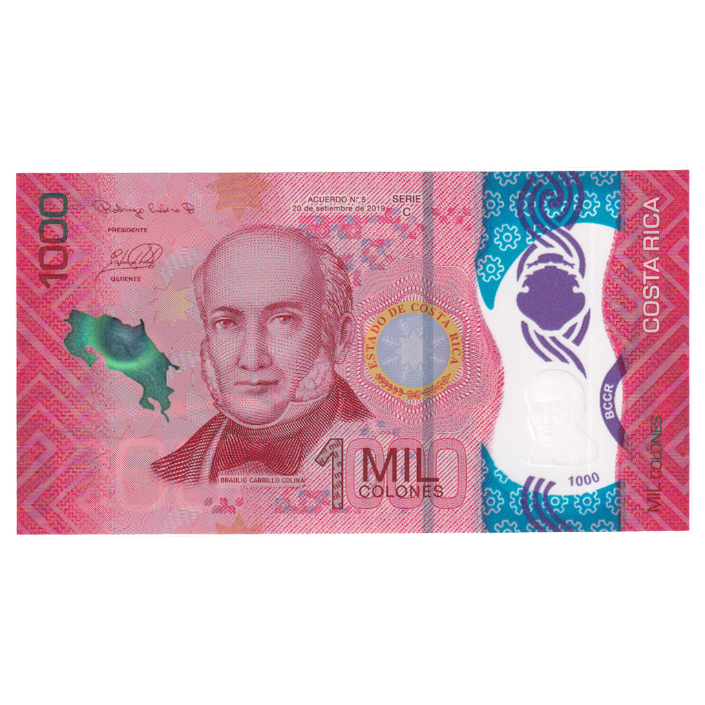 Banknote, Costa Rica, 1000 Colones, 2019, 2019-09-20, KM:274, UNC(65-70)