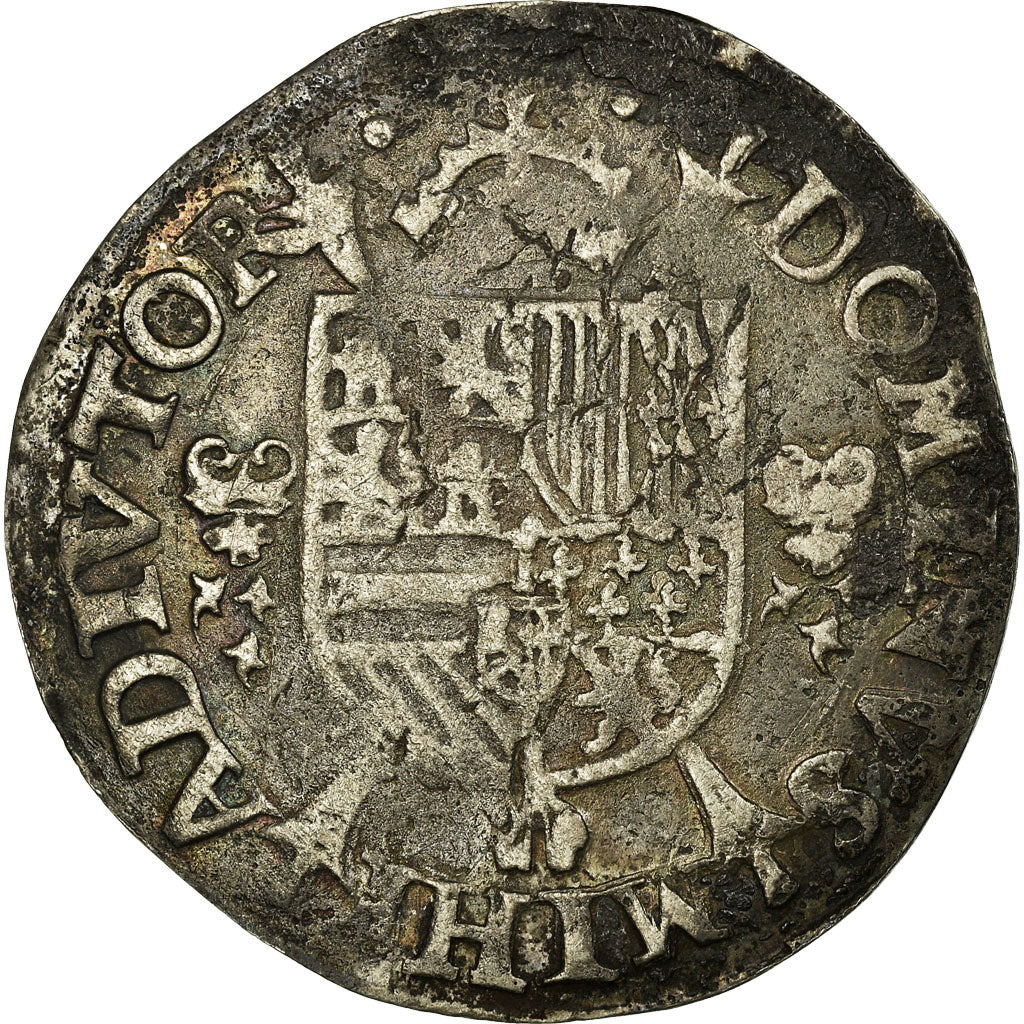 Coin, Belgium, 1/5 Ecu, 1571, Anvers, AU(50-53), Silver
