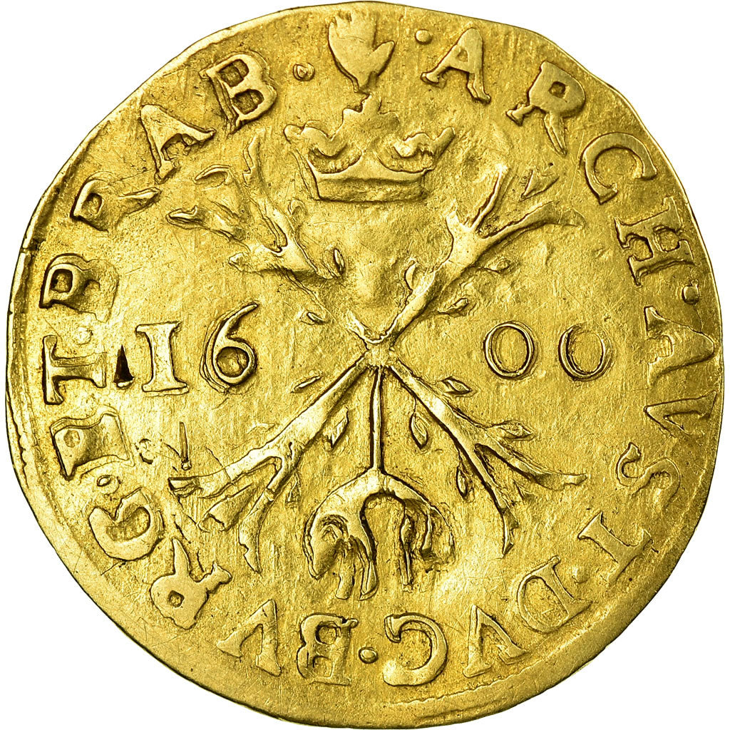 Monnaie, Pays-Bas espagnols, BRABANT, Albertin, 2/3 Ducat, Corona, 1600, Anvers