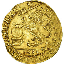 Münze, Spanische Niederlande, BRABANT, Souverain Ou Lion D'or, 1654, Brussels