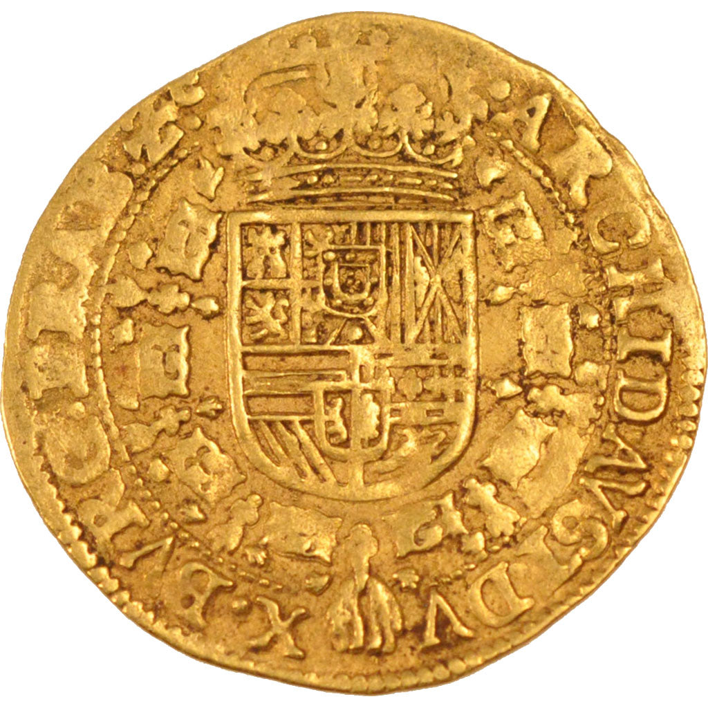 Monnaie, Pays-Bas espagnols, BRABANT, Souverain Ou Lion D'or, 1654, Bruxelles