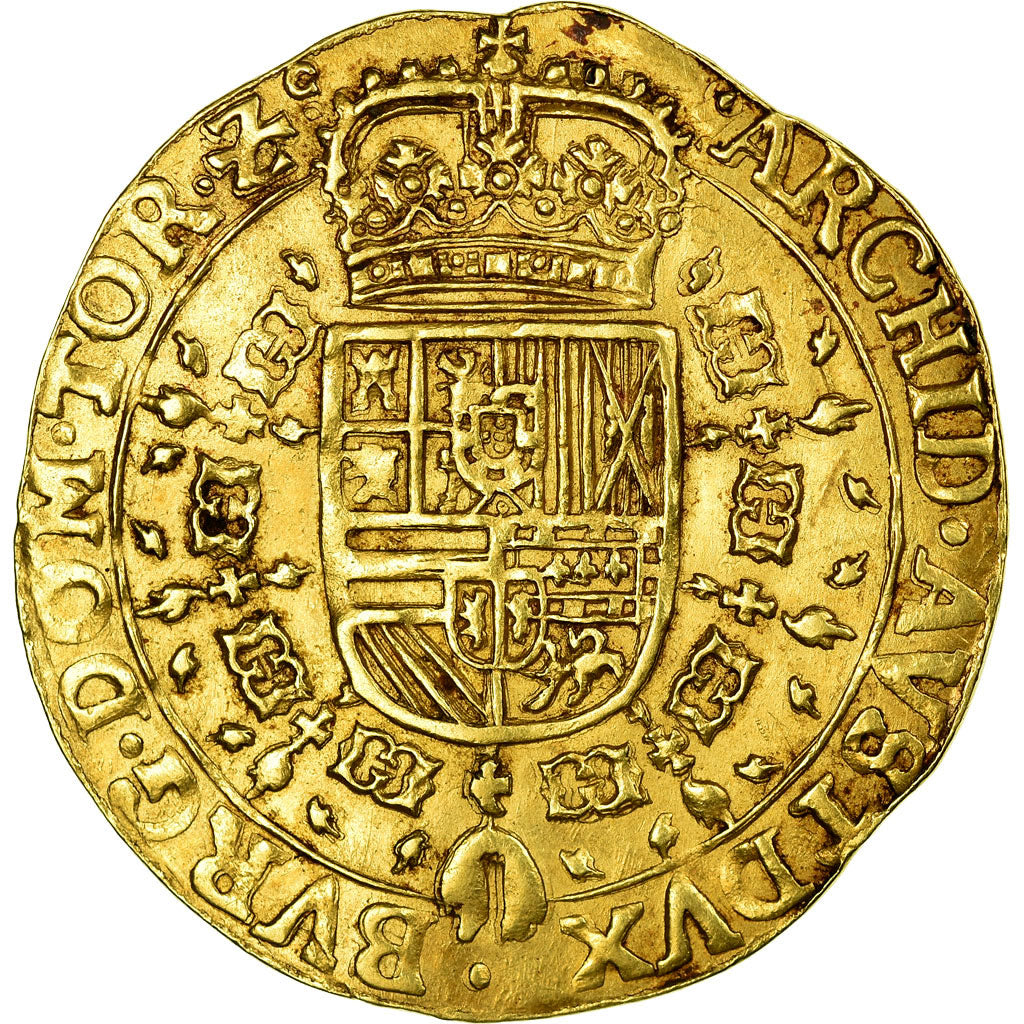 Moneta, Paesi Bassi Spagnoli, TOURNAI, 2 Souverain D'or, 1647, Tournai, SPL-