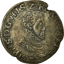 Moneda, Francia, 1/5 Ecu, 1589, Arras, MBC+, Plata, Boudeau:1981