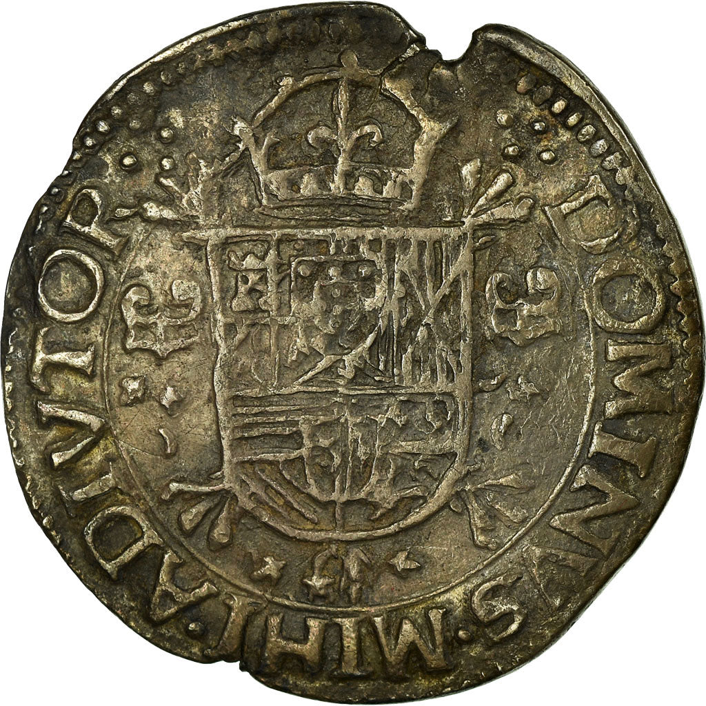 Monnaie, France, 1/5 Ecu, 1589, Arras, TTB+, Argent, Boudeau:1981