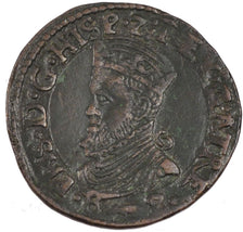 FRANCE, Liard, 1588, Arras, AU(55-58), Copper, Boudeau #1983, 5.05