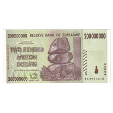 Banknote, Zimbabwe, 200 Million Dollars, 2008, UNC(65-70)
