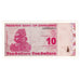 Billet, Zimbabwe, 10 Dollars, 2009, KM:94, NEUF