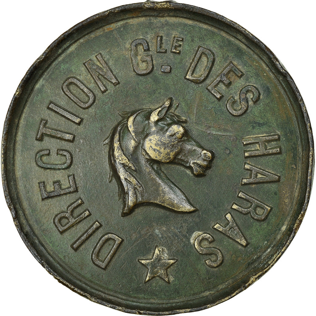 France, Médaille, Direction Générale des Haras, Etalon Approuvé, 1869, TTB