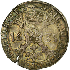 Coin, Spanish Netherlands, Artois, Patagon, 1635, Arras, EF(40-45), Silver