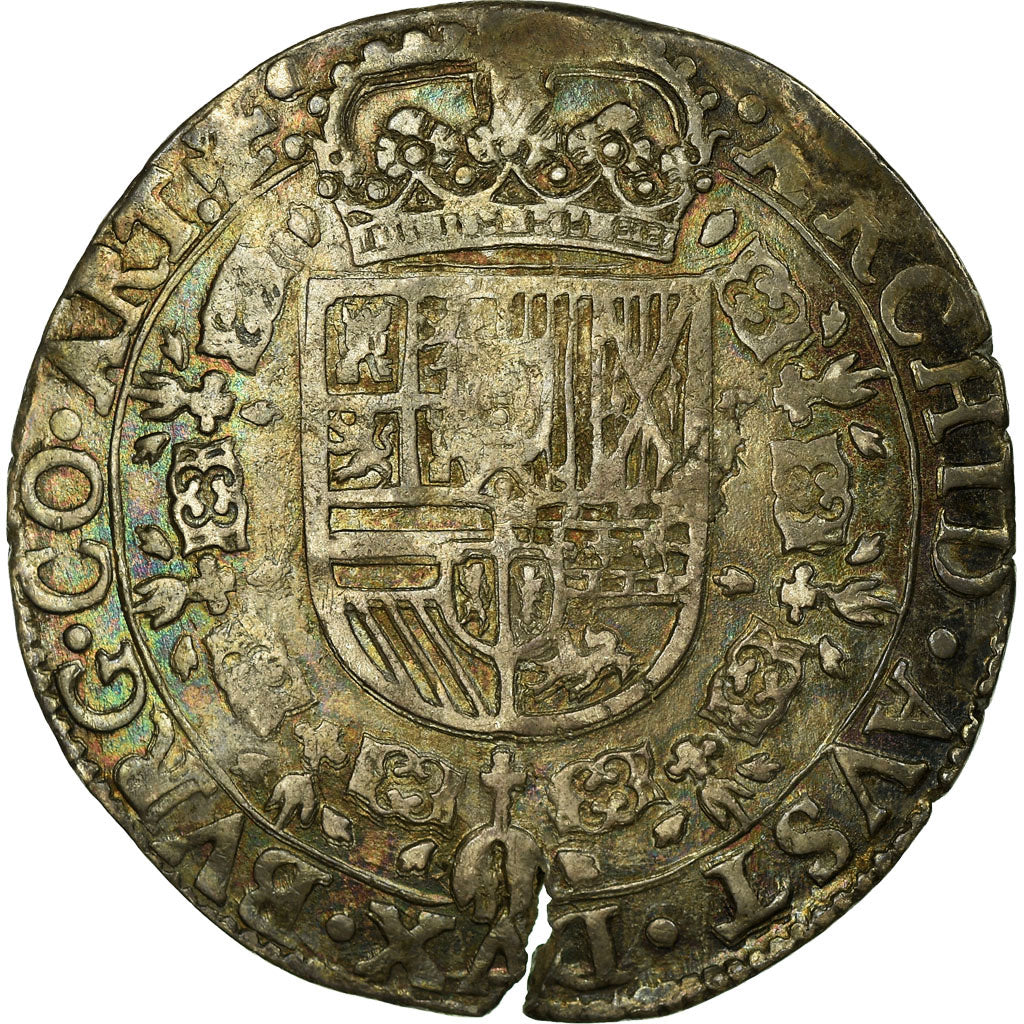 Münze, Spanische Niederlande, Artois, Patagon, 1635, Arras, SS, Silber, KM:4