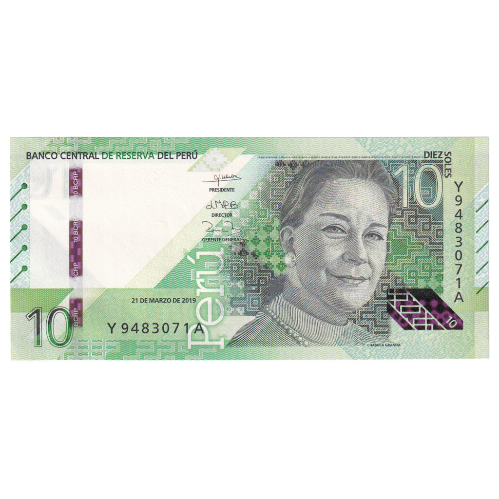 Billete, 10 Soles, 2019, Perú, 2019-03-21, UNC