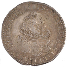 SPANISH NETHERLANDS, Ducaton, 1619, Antwerp, KM #49.1, AU(50-53), Silver,...
