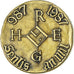 France, Médaille, Ville de Senlis, An Mil, 1987, SUP, Gilt Bronze