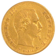FRANCE, 5 Francs, 1860, Paris, EF(40-45), Gold, Gadoury #1001, 1.60