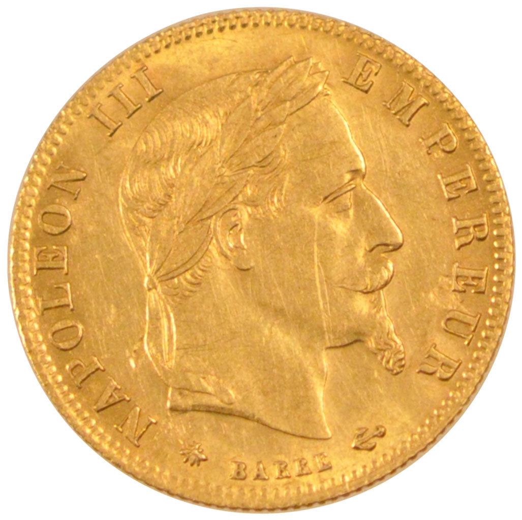 Second Empire, 5 Francs or Napoléon III tête laurée