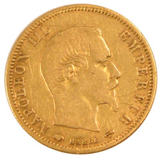 FRANCE, 5 Francs, 1856, Paris, VF(30-35), Gold, Gadoury #1001, 1.57