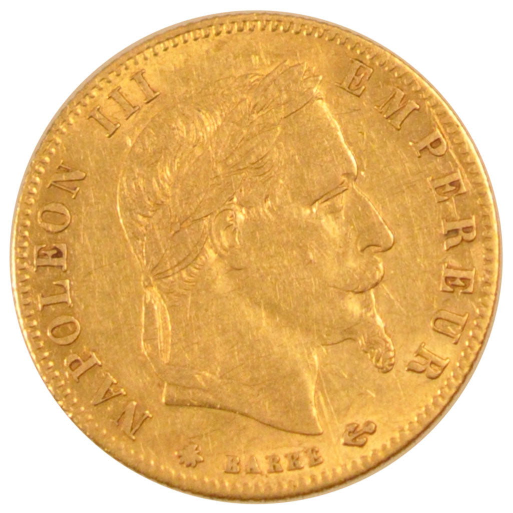Francia, Napoleon III, Napoléon III, 5 Francs, 1864, Paris, BB+, Oro, Gadour...