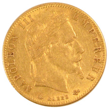 Francia, Napoleon III, Napoléon III, 5 Francs, 1864, Paris, BB+, Oro, Gadour...
