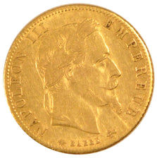FRANCE, Napoléon III, 5 Francs, 1867, Paris, KM #803.1, EF(40-45), Gold, Gadoury