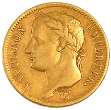 FRANCE, Napoléon I, 40 Francs, 1811, Paris, KM #696.1, AU(50-53), Gold, Gadoury