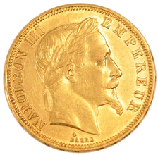 Second Empire, 50 Francs or Napoléon III tête laurée