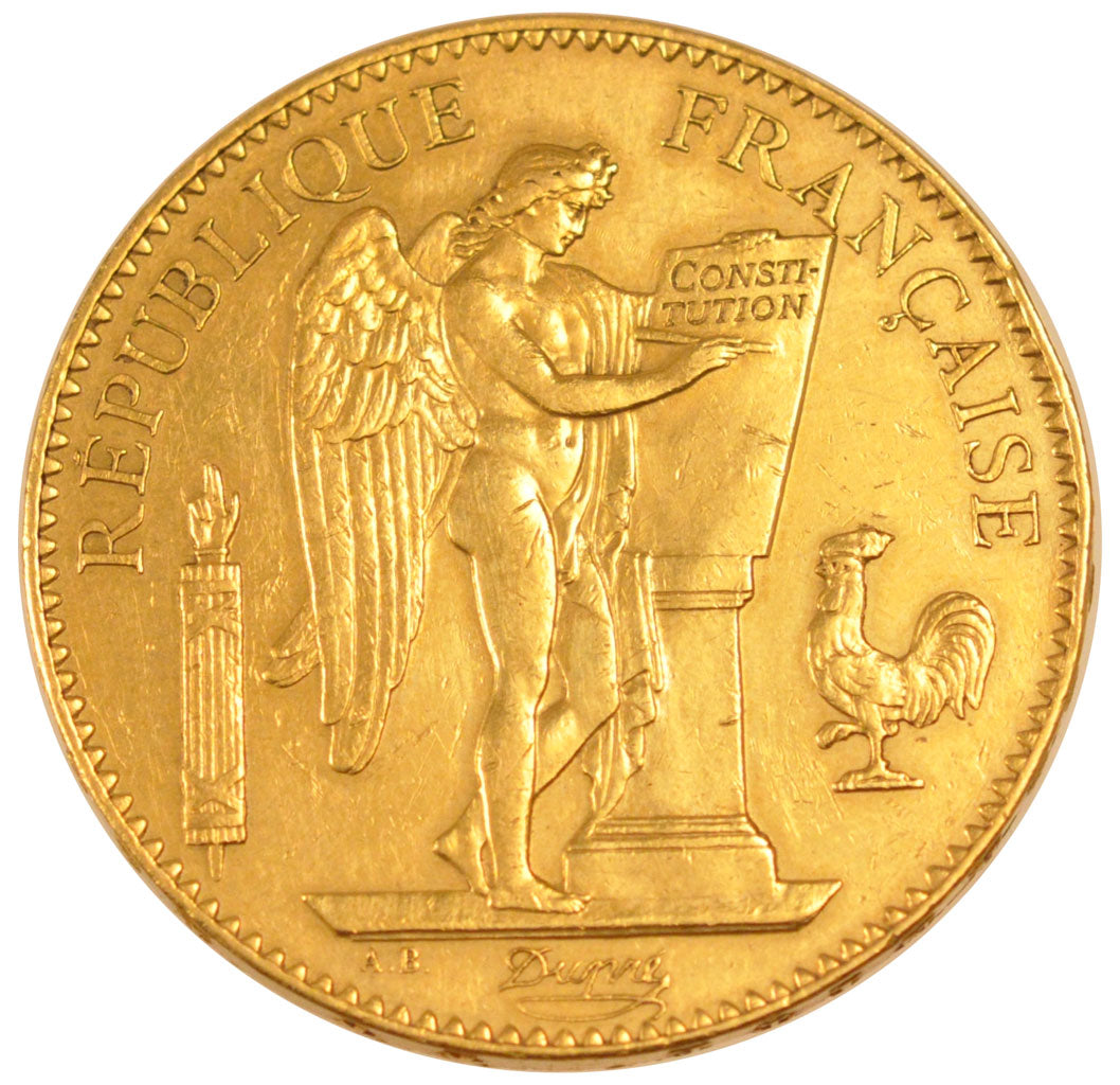 FRANCE, 100 Francs, 1910, Paris, AU(50-53), Gold, Gadoury #1137a, 32.22