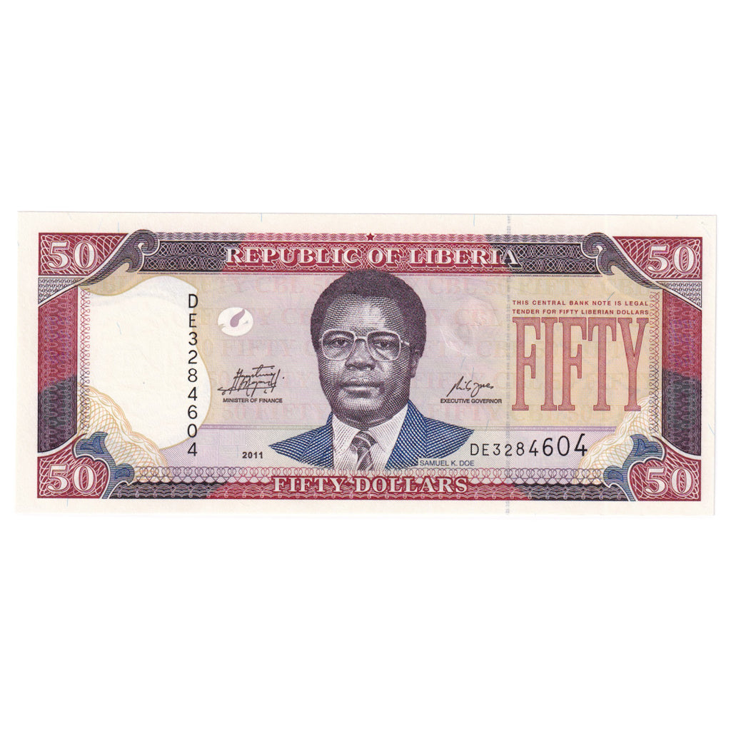 Banconote, Liberia, 50 Dollars, 2011, KM:29d, FDS