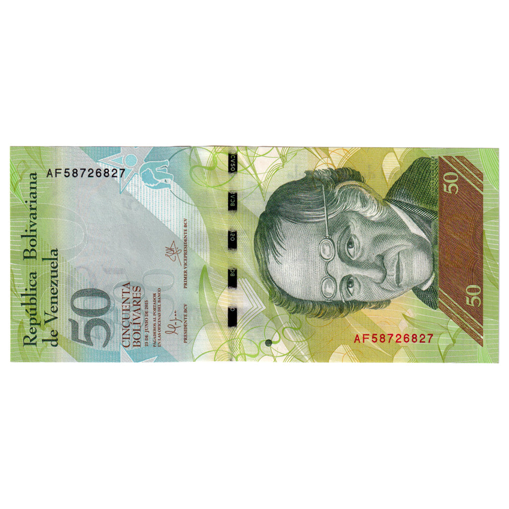 Banknote, Venezuela, 50 Bolivares, 2015, 2015-06-23, UNC(65-70)