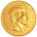 FRANCE, Napoléon III, 50 Francs, 1857, Paris, KM #785.1, AU(55-58), Gold, Gadour
