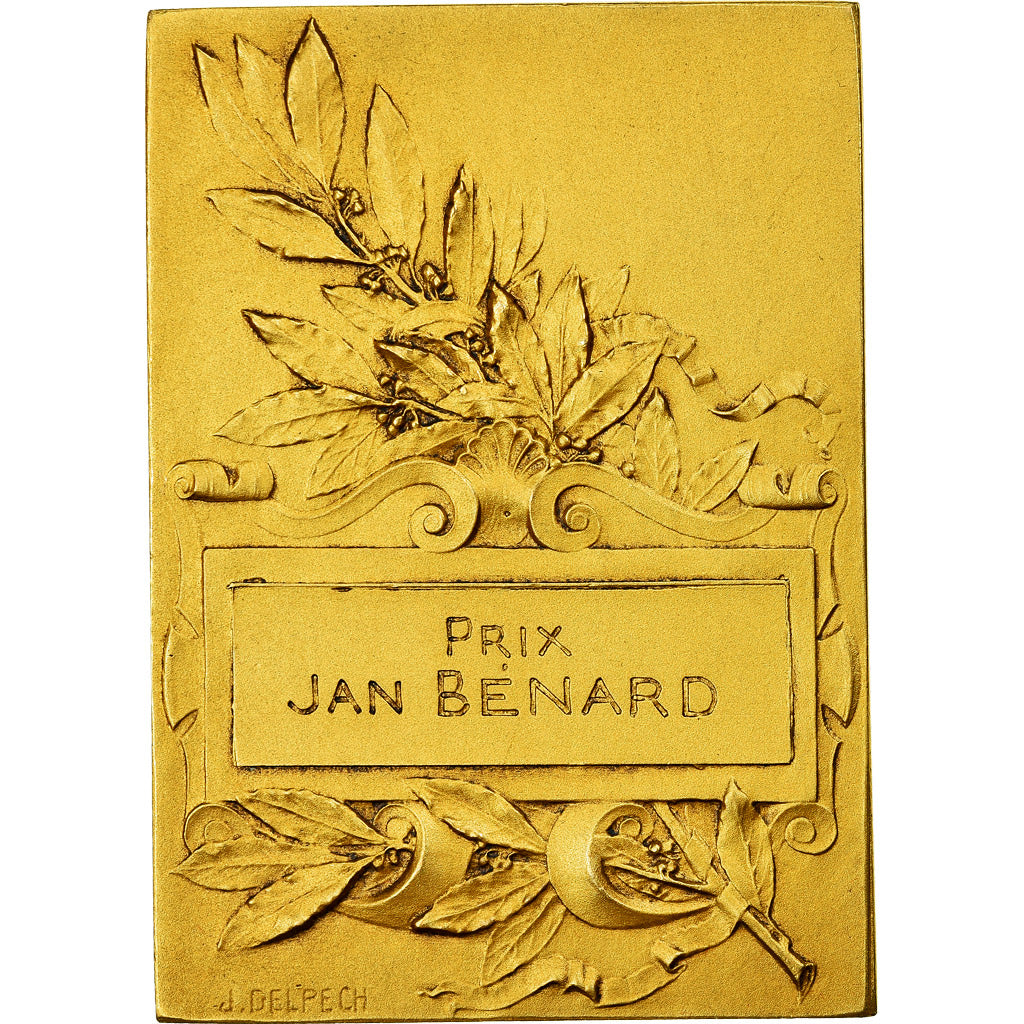 Francia, medalla, Femme Ailée, Prix Jan Bénard, Delpech, SC, Bronce dorado