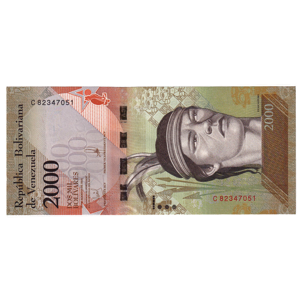Banknote, Venezuela, 2000 Bolivares, 2016, 2016-08-18, UNC(65-70)