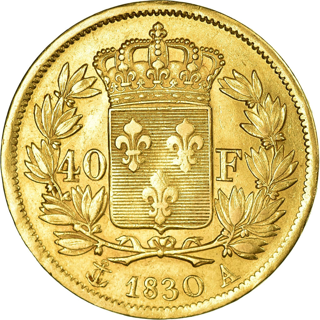 Munten, Frankrijk, Charles X, 40 Francs, 1830, Paris, ZF, Goud, Gadoury:1105