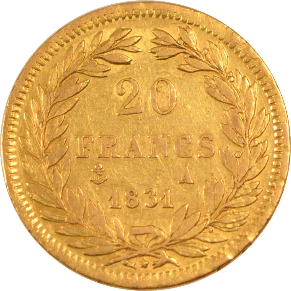 Monnaie, France, Louis-Philippe, 20 Francs, 1831, Paris, TTB, Or, Gadoury:1030