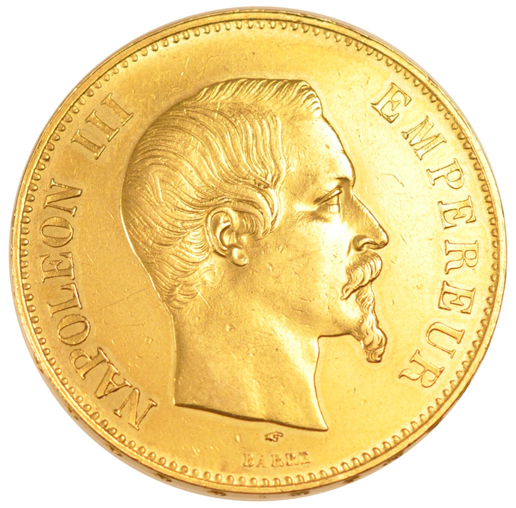 Francia, Napoleon III, Napoléon III, 100 Francs, 1857, Paris, BB, Oro, Gadou...