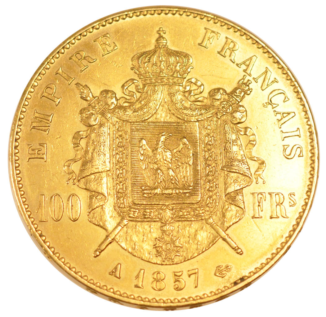 Francia, Napoleon III, Napoléon III, 100 Francs, 1857, Paris, BB, Oro, Gadou...