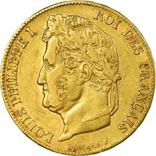 Coin, France, Louis-Philippe, 20 Francs, 1839, Paris, EF(40-45), Gold