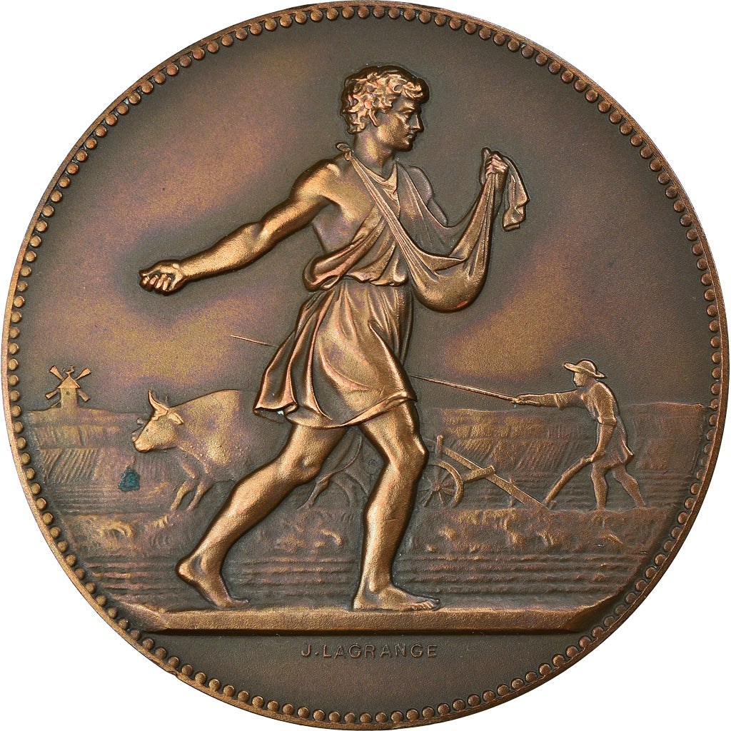 France, Medal, Agriculture, Offert par Pierre Detoeuf, Député, Lagrange
