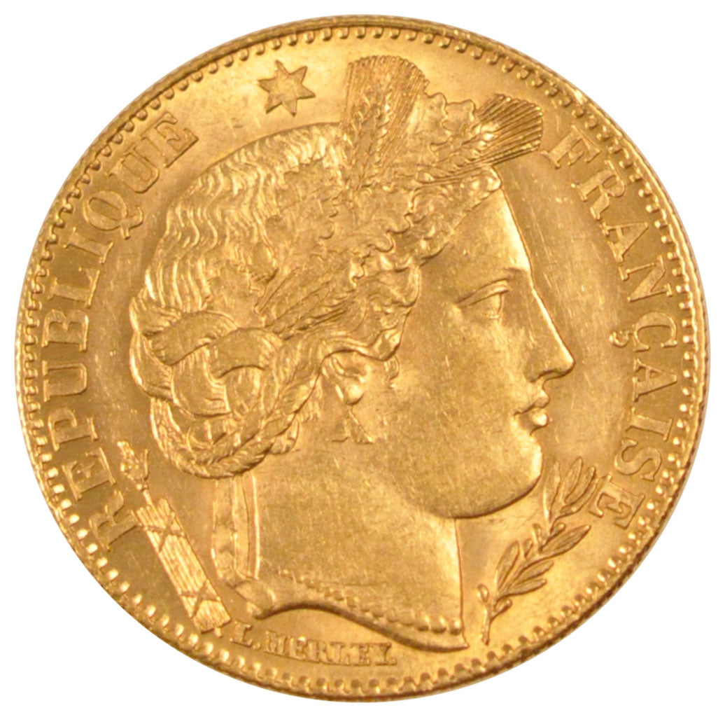 FRANCE, Cérès, 10 Francs, 1899, Paris, KM #830, AU(55-58), Gold, Gadoury #1016,