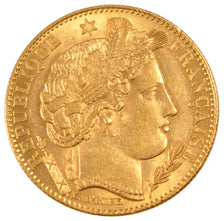 FRANCE, Cérès, 10 Francs, 1899, Paris, KM #830, AU(55-58), Gold, Gadoury #1016,