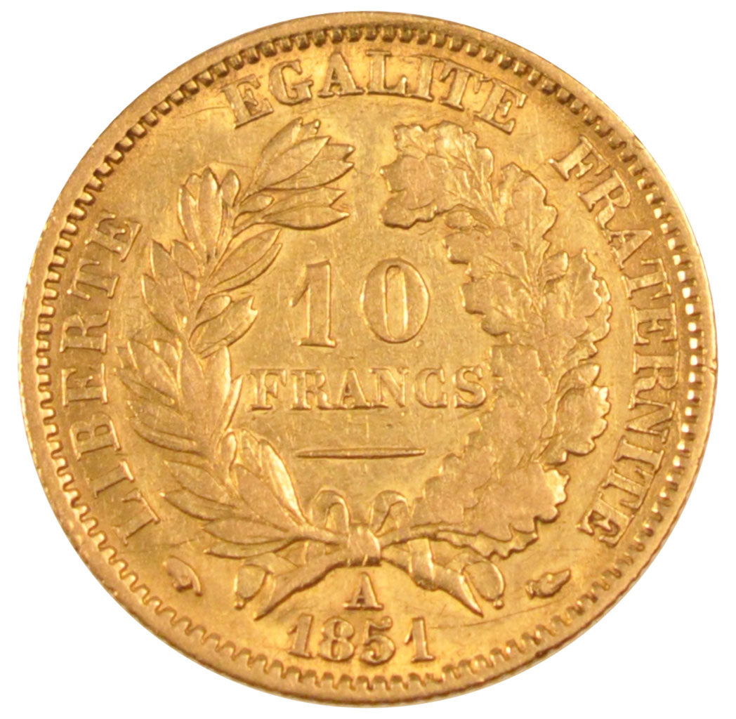 IIème République, 10 Francs or Cérès