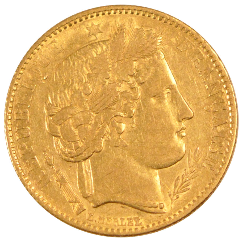 FRANCE, 10 Francs, 1850, Paris, EF(40-45), Gold, Gadoury #1012, 3.20