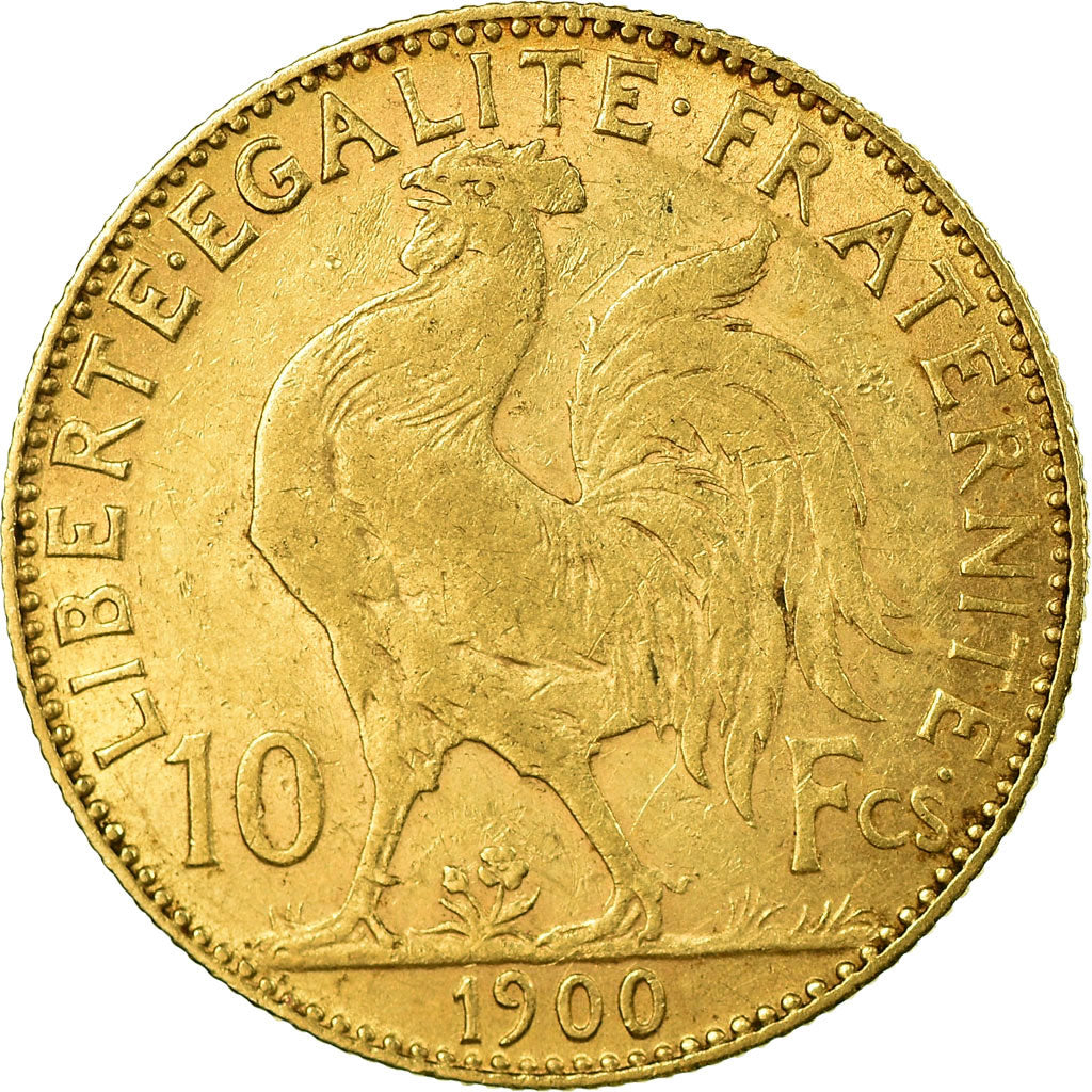 Coin, France, Marianne, 10 Francs, 1900, Paris, AU(50-53), Gold, Gadoury:1017
