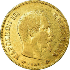 Moneda, Francia, Napoleon III, Napoléon III, 10 Francs, 1857, Paris, MBC+, Oro