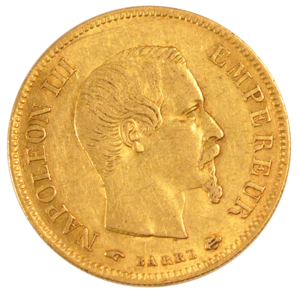 FRANCE, Napoléon III, 10 Francs, 1857, Paris, KM #784.3, EF(40-45), Gold, Gadour