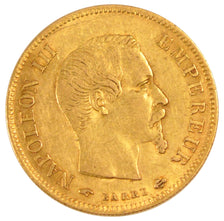 FRANCE, Napoléon III, 10 Francs, 1857, Paris, KM #784.3, EF(40-45), Gold, Gadour