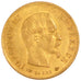 FRANCE, Napoléon III, 10 Francs, 1858, Paris, KM #784.3, AU(55-58), Gold, Gadour