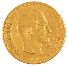 FRANCE, Napoléon III, 10 Francs, 1859, Paris, KM #784.3, EF(40-45), Gold, Gadour
